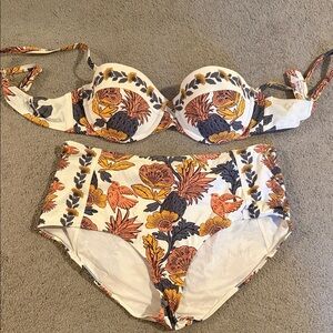 Floral Print Bikini Set